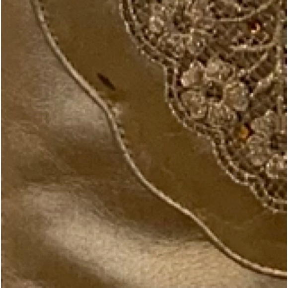 VINTAGE Stuart Weitzman• Metallic Gold-• Leather•• Crossbody/Shoulder bag - Picture 6 of 12